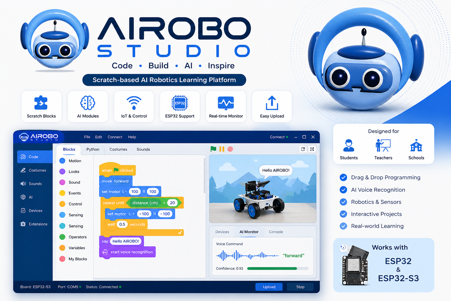 AIRobo Studio Interface